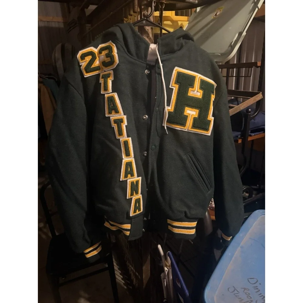 Vintage Hoover High School Varsity Jacket Vas Ginkel Des Moines IA Size 46
